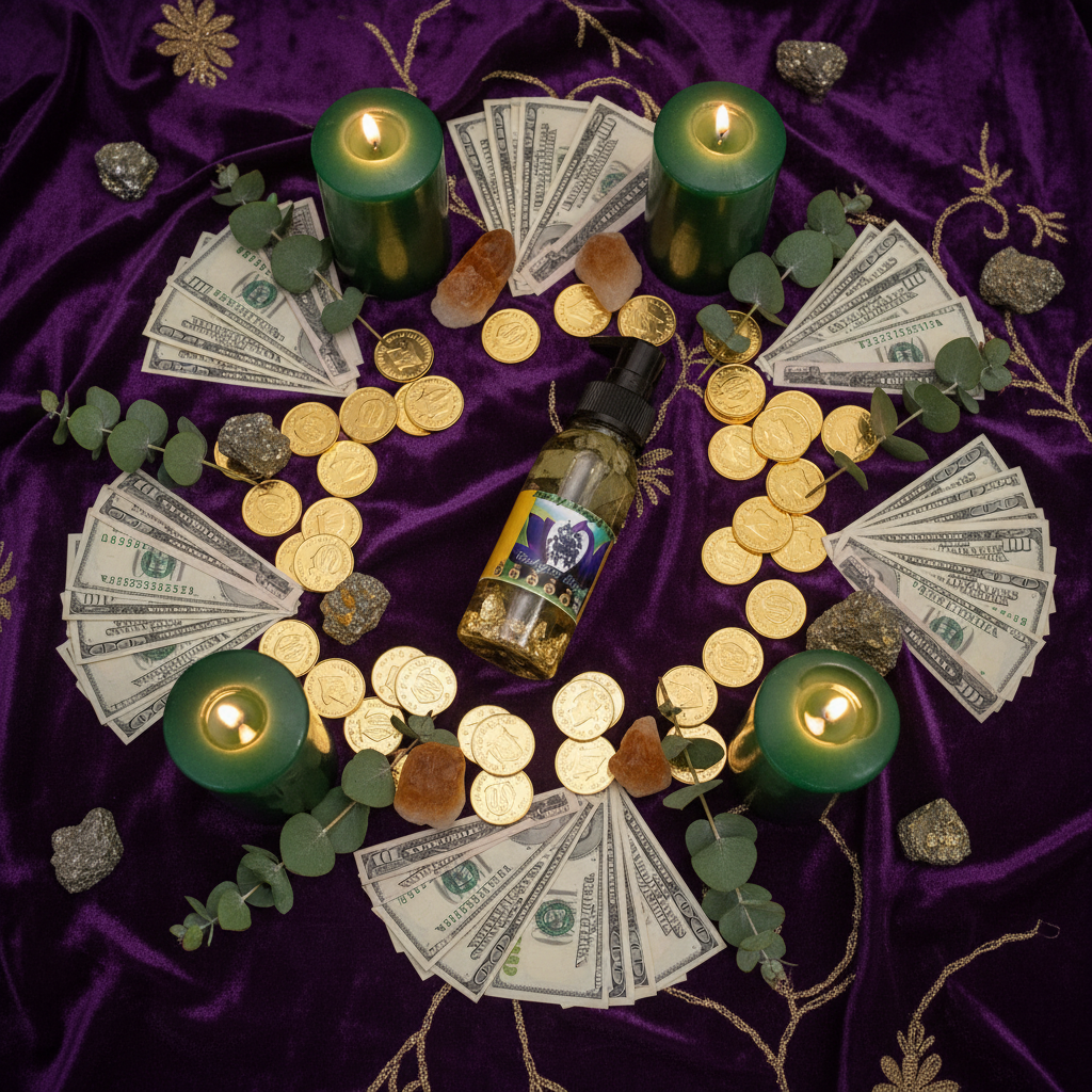Manifestation Altar with Abundance Oil